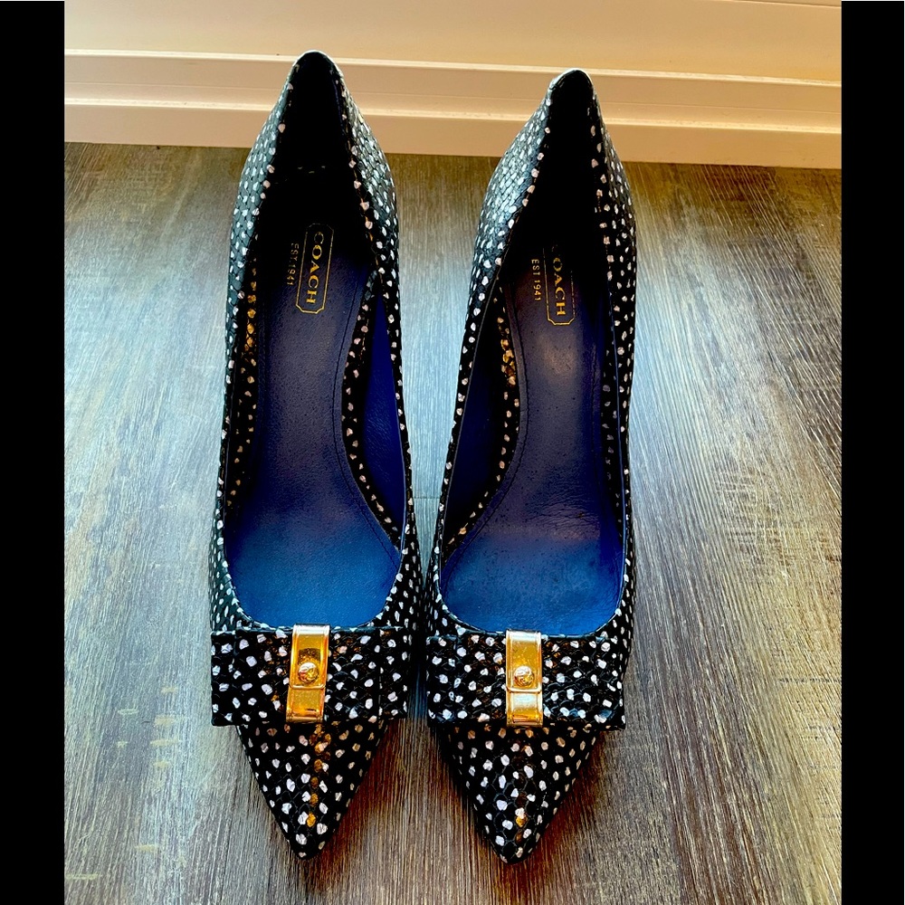 Coach Landrie Polkadot Snake Pumps